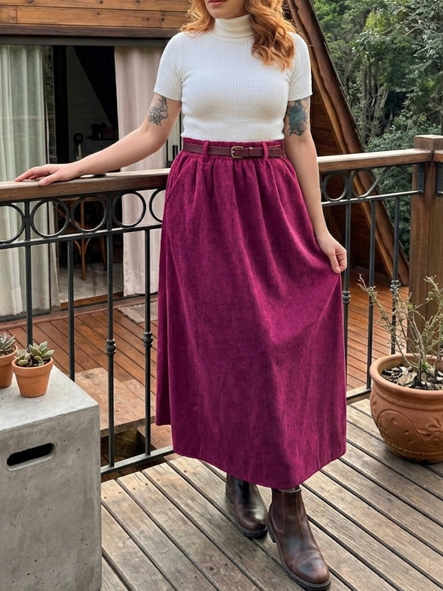 Saia Veludo Cotêle Bella