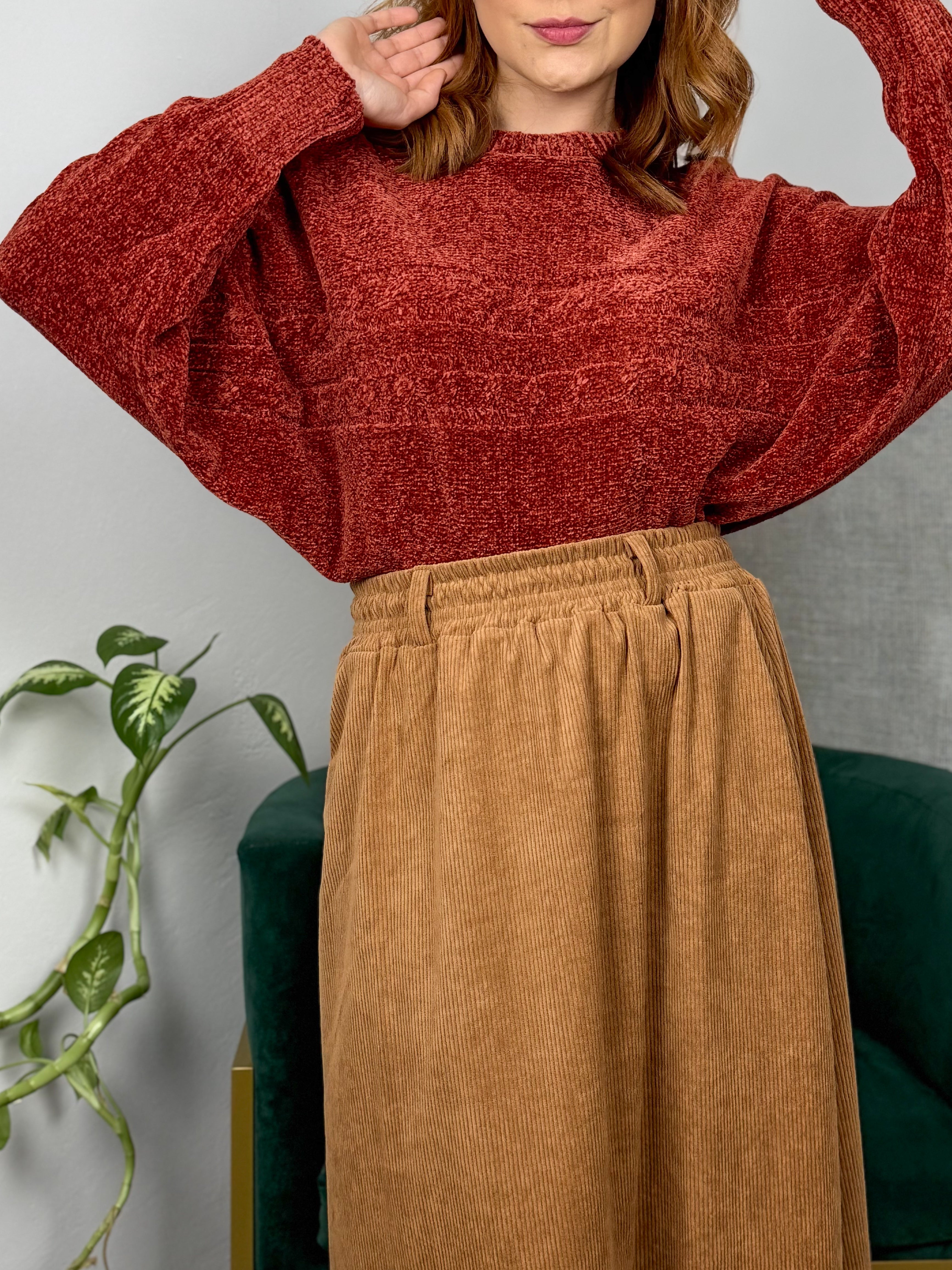 Blusa Tricot Chenille Morcego Dallas
