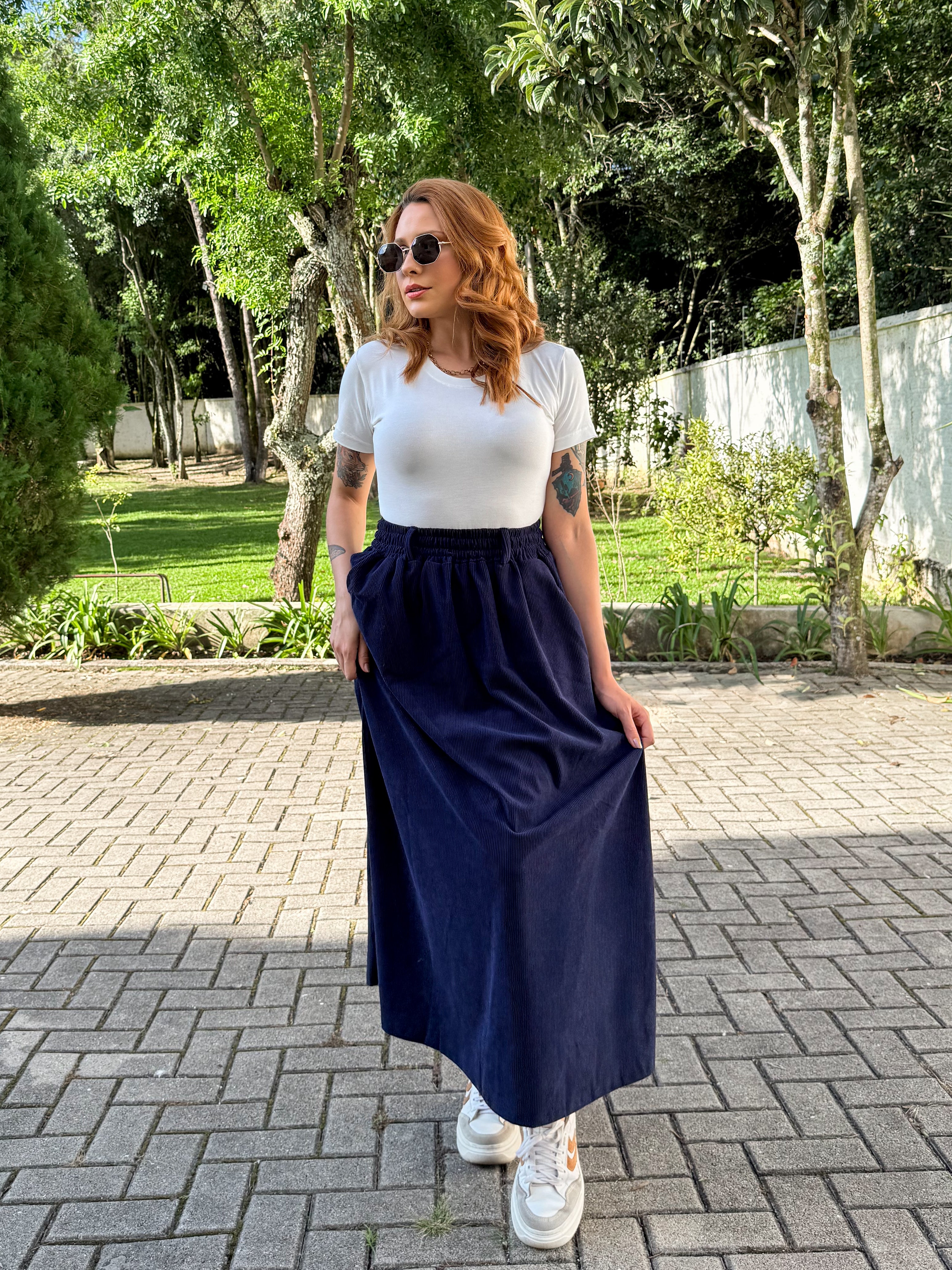 Saia Veludo Cotêle Bella